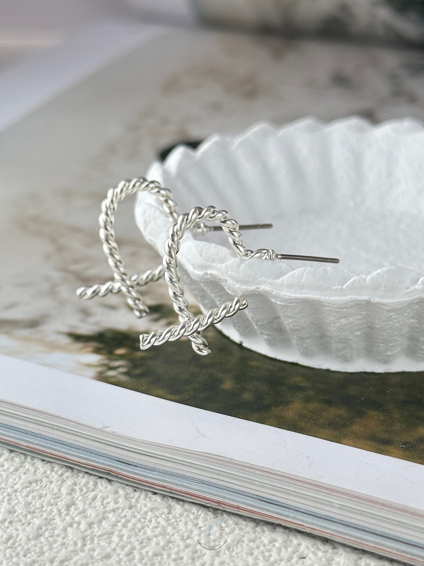 Twisted Heart Earrings