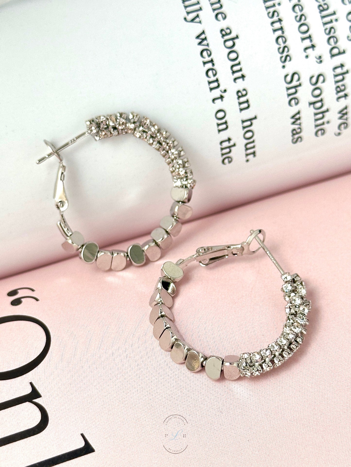 Diamond Beaded Mixed Earrings