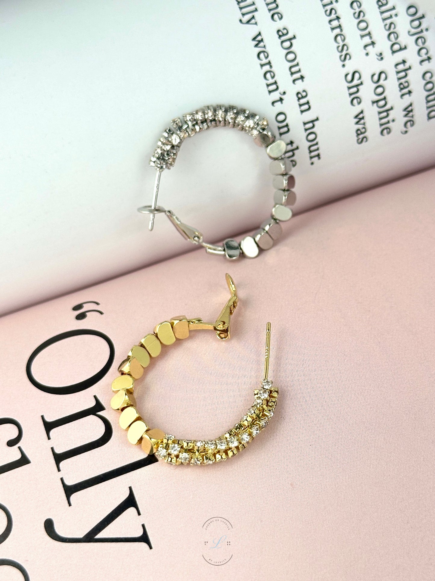 Diamond Beaded Mixed Earrings