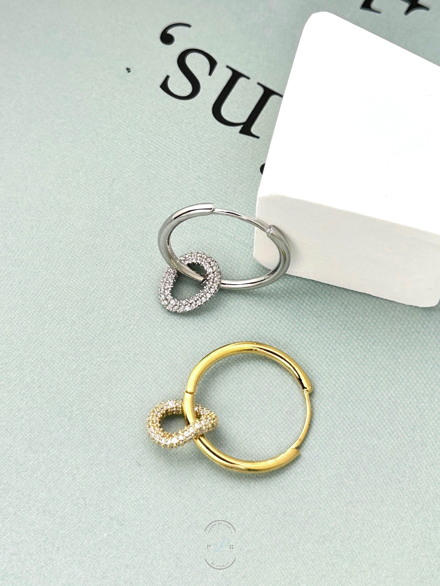 Mini Circular Loop Earrings