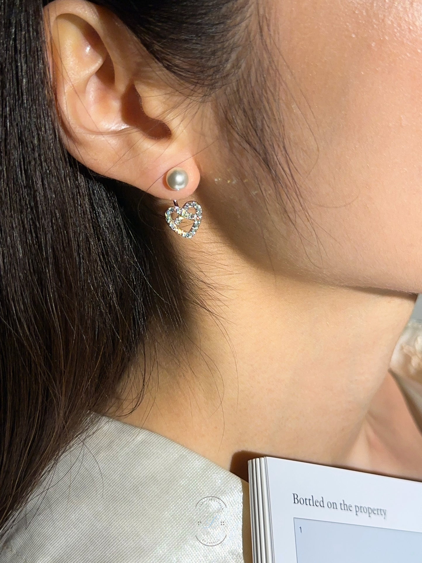 Pretzel Pearl Stud Earrings